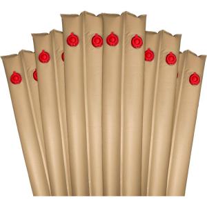 imageRobelle 8 ft 6Pack Heavy Duty Tan Double Chamber Pool Cover Weights 33 MM Thick Vinyl Pool Water Bags Water TubesHeavy Duty