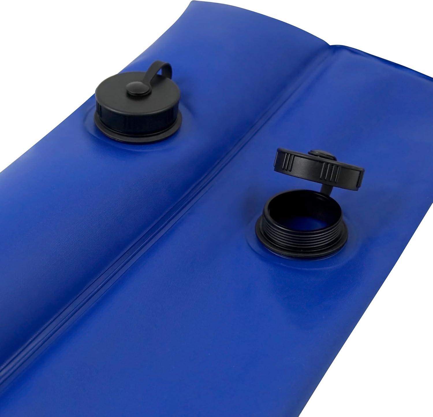 imageRobelle 10 ft 6Pack Heavy Duty Blue Double Chamber Pool Cover Weights 33 MM Thick Vinyl Pool Water Bags Water TubesCommercial