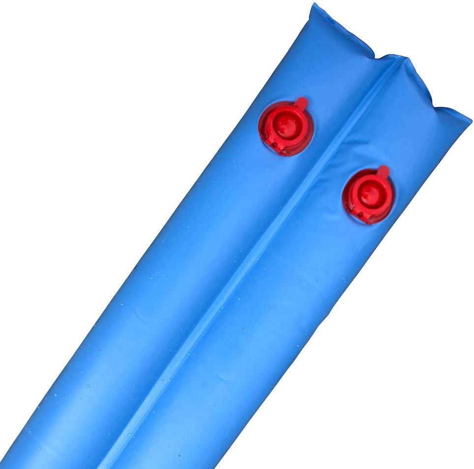 imageRobelle 10 ft 6Pack Heavy Duty Blue Double Chamber Pool Cover Weights 33 MM Thick Vinyl Pool Water Bags Water TubesHeavy Duty