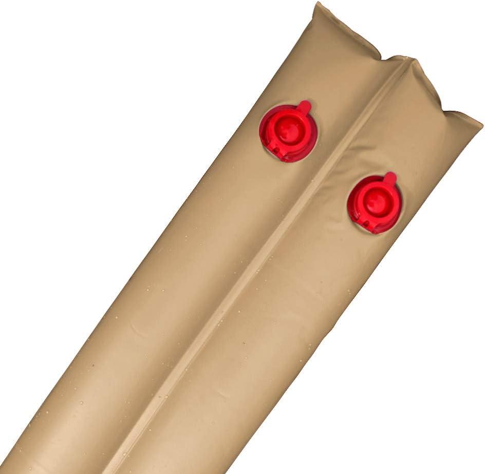 imageRobelle 10 ft 6Pack Heavy Duty Tan Double Chamber Pool Cover Weights 33 MM Thick Vinyl Pool Water Bags Water TubesHeavy Duty