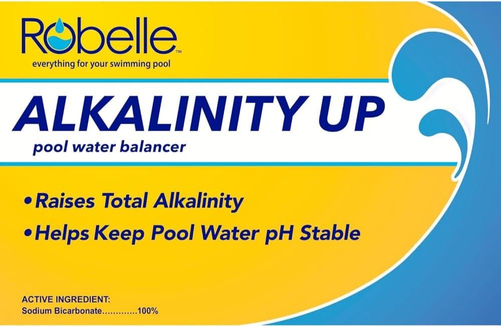 imageRobelle 25Pounds Premium Alkalinity Up for Pools Alkalinity Increaser for Swimming Pools 100 Sodium Bicarbonate Made in USA25Pounds