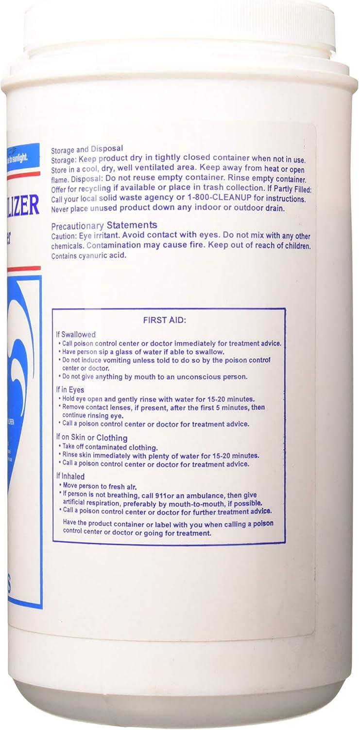imageRobelle 7Pounds Premium Chlorine Stabilizer and Conditioner Concentrated Cyanuric Acid for Pools Pool Stabilizer Helps Chlorine Last Longer4Pounds