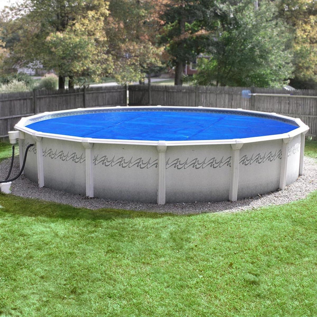 imageSpa Choice 15 Ft BlueSilver Premium SpaceAge Solar Cover for Above Ground Pool Pool Solar Cover 8Mil Thick 5Year Warranty Made in USA21ft Pool