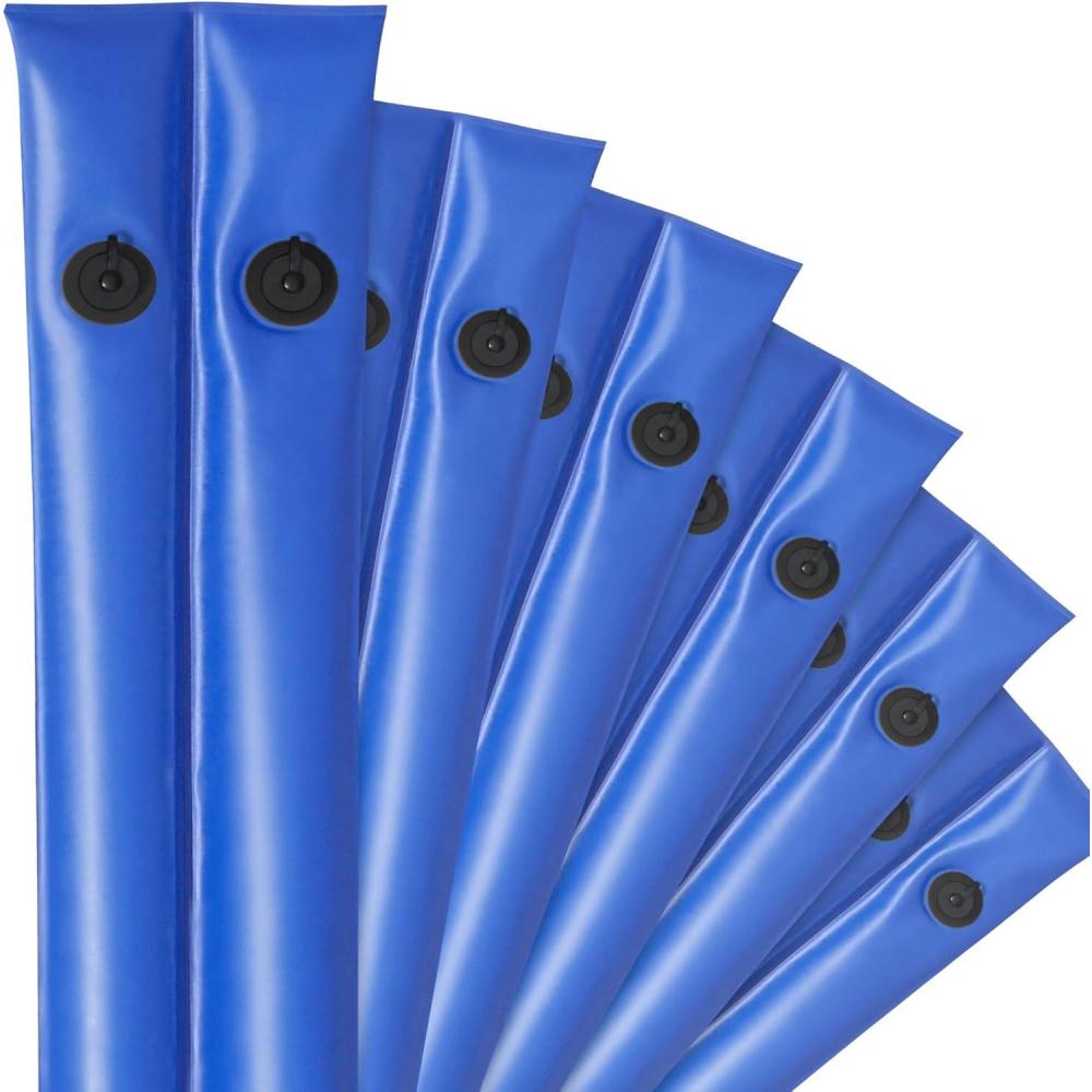 imageRobelle 8 ft 6Pack Extra Heavy Duty Blue Double Chamber Pool Cover Weights 42 MM Thick Vinyl Pool Water Bags Water TubesPremium