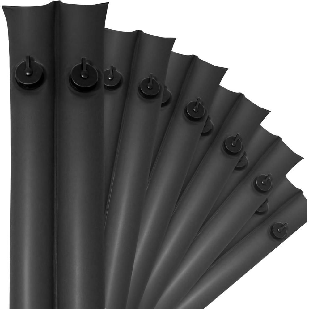imageRobelle 8 ft 6Pack Premium Black Double Chamber Pool Cover Weights Premium Double Seams 42 MM Thick Vinyl Pool Water Bags Oversized Screw Valve Cap Water TubesCommercial