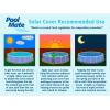 imagePool Mate 16 x 32 Ft BlueSilver Premium Solar Pool Covers for Inground Pools Pool Solar Cover 10Mil Thick 10Year Warranty Made in USA16 x 32ft Pool