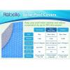 imageRobelle 15 Ft BlueSilver Extra Heavy Duty Solar Cover for Above Ground Pool Pool Solar Cover 8Mil Thick 5Year Warranty Made in USA24ft Pool
