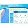 imageRobelle 15 x 30 Ft Blue Heavy Duty Oval Solar Cover for Above Ground Pool Pool Solar Cover 8Mil Thick 3Year Warranty Made in USA12 x 24ft Pool