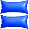 imageRobelle 4 ft x 8 ft 2Pack Heavy Duty Pool Pillow for Winterizing Above Ground Pools 22 MM Thick Vinyl Reinforced Grommets Winter Pool Pillow8 x 4 Rectangular