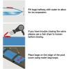 imageRobelle 8 ft 6Pack Heavy Duty Blue Single Chamber Pool Cover Weights 33 MM Thick Vinyl Pool Water Bags Water TubesCommercial