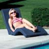 imageRobelle Premium Poolside Patio Chaise Lounge Chair ChocolateBlue