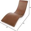 imageRobelle Premium Poolside Patio Chaise Lounge Chair ChocolateBrown