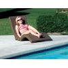 imageRobelle Premium Poolside Patio Chaise Lounge Chair ChocolateBrown