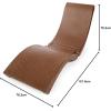 imageRobelle Premium Poolside Patio Chaise Lounge Chair ChocolateBrown