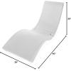 imageRobelle Premium Poolside Patio Chaise Lounge Chair ChocolateWhite
