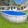 imageSpa Choice 15 x 30 Ft BlueSilver Commercial Oval SpaceAge Solar Cover for Above Ground Pool Pool Solar Cover 10Mil Thick 10Year Warranty Made in USA15 x 30ft Pool