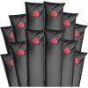 imageRobelle 10 ft 12Pack Heavy Duty Black Single Chamber Pool Cover Weights 33 MM Thick Vinyl Pool Water Bags Water TubesHeavy Duty