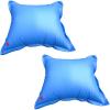 imageRobelle 4 ft x 8 ft 2Pack Heavy Duty Pool Pillow for Winterizing Above Ground Pools 22 MM Thick Vinyl Reinforced Grommets Winter Pool Pillow4 x 4 Square