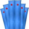 imageRobelle 8 ft 6Pack Heavy Duty Blue Single Chamber Pool Cover Weights 33 MM Thick Vinyl Pool Water Bags Water TubesHeavy Duty