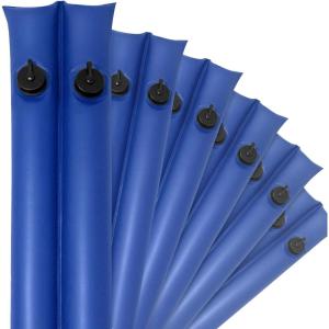 imageRobelle 10 ft 12Pack Commercial Blue Double Chamber Pool Cover Weights Double Seams 25 MM Thick Vinyl Oversized Jumbo Screw Valve Cap Pool Water Bags Water TubesCommercial