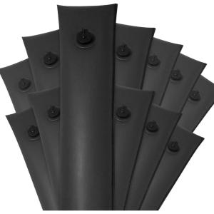 imageRobelle 10 ft 12Pack Heavy Duty Black Single Chamber Pool Cover Weights 33 MM Thick Vinyl Pool Water Bags Water TubesCommercial