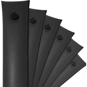 imageRobelle 10 ft 6Pack Heavy Duty Black Single Chamber Pool Cover Weights 33 MM Thick Vinyl Pool Water Bags Water TubesCommercial