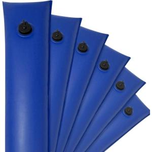 imageRobelle 10 ft 6Pack Heavy Duty Blue Single Chamber Pool Cover Weights 33 MM Thick Vinyl Pool Water Bags Water TubesCommercial