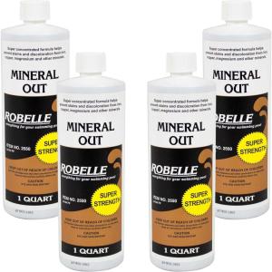 imageRobelle 1Quart 2Pack Concentrated Mineral Out Pool Metal Remover Stain Remover Made in USA4Pack