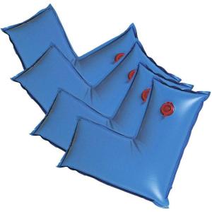 imageRobelle 2 ft Corner 4Pack Heavy Duty Black Pool Cover Weights 33 MM Thick Vinyl Pool Water Bags Water TubesBlue