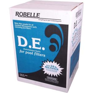 imageRobelle 24Pounds Premium DE for Pool Filters Diatomaceous Earth DE Pool Filter Powder Made in USA24Pounds