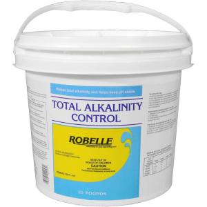 imageRobelle 25Pounds Premium Alkalinity Up for Pools Alkalinity Increaser for Swimming Pools 100 Sodium Bicarbonate Made in USA25Pounds Bucket