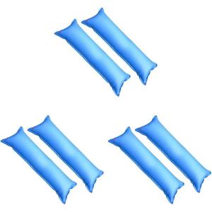 imageRobelle 4 ft x 8 ft 2Pack Heavy Duty Pool Pillow for Winterizing Above Ground Pools 22 MM Thick Vinyl Reinforced Grommets Winter Pool Pillow15 x 4 Rectangular Pack of 3