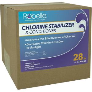 imageRobelle 7Pounds Premium Chlorine Stabilizer and Conditioner Concentrated Cyanuric Acid for Pools Pool Stabilizer Helps Chlorine Last Longer Made in USA28Pounds
