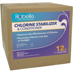 imageRobelle 7Pounds Premium Chlorine Stabilizer and Conditioner Concentrated Cyanuric Acid for Pools Pool Stabilizer Helps Chlorine Last Longer Made in USA12Pounds