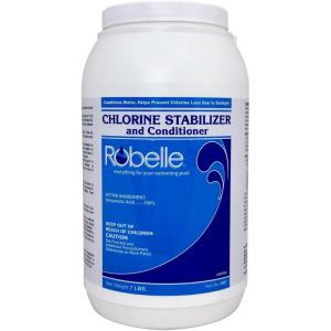 imageRobelle 7Pounds Premium Chlorine Stabilizer and Conditioner Concentrated Cyanuric Acid for Pools Pool Stabilizer Helps Chlorine Last Longer Made in USA7Pounds