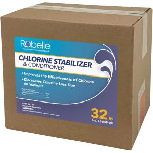 imageRobelle 7Pounds Premium Chlorine Stabilizer and Conditioner Concentrated Cyanuric Acid for Pools Pool Stabilizer Helps Chlorine Last Longer Made in USA32Pounds