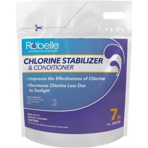 imageRobelle 7Pounds Premium Chlorine Stabilizer and Conditioner Concentrated Cyanuric Acid for Pools Pool Stabilizer Helps Chlorine Last Longer7Pounds