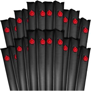 imageRobelle 8 ft 12Pack Extra Heavy Duty Black Double Chamber Pool Cover Weights 42 MM Thick Vinyl Pool Water Bags Water TubesExtra Heavy Duty