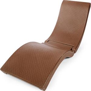 imageRobelle Premium Poolside Patio Chaise Lounge Chair ChocolateBrown
